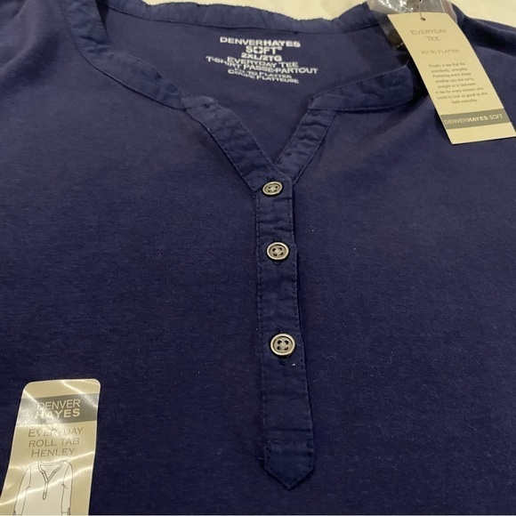🎈NWT Denver Hayes Shirt  Navy blue 2XL - Picture 8 of 9